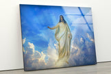 Jesus on Heaven Glass Wall Pictures Art