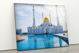 Nur Astana Mosque Islamic Glass Wall Art for Living