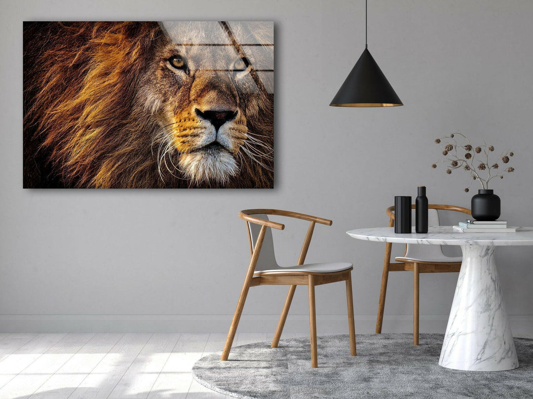 Lion Wild Life Glass Wall Art art glass wall art, glass wall art pictures