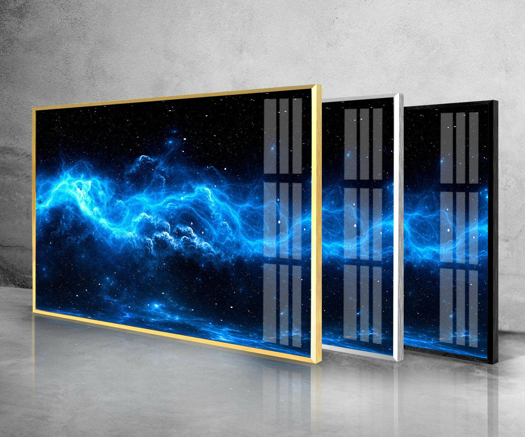 Nebula Star and Space Glass Wall Art