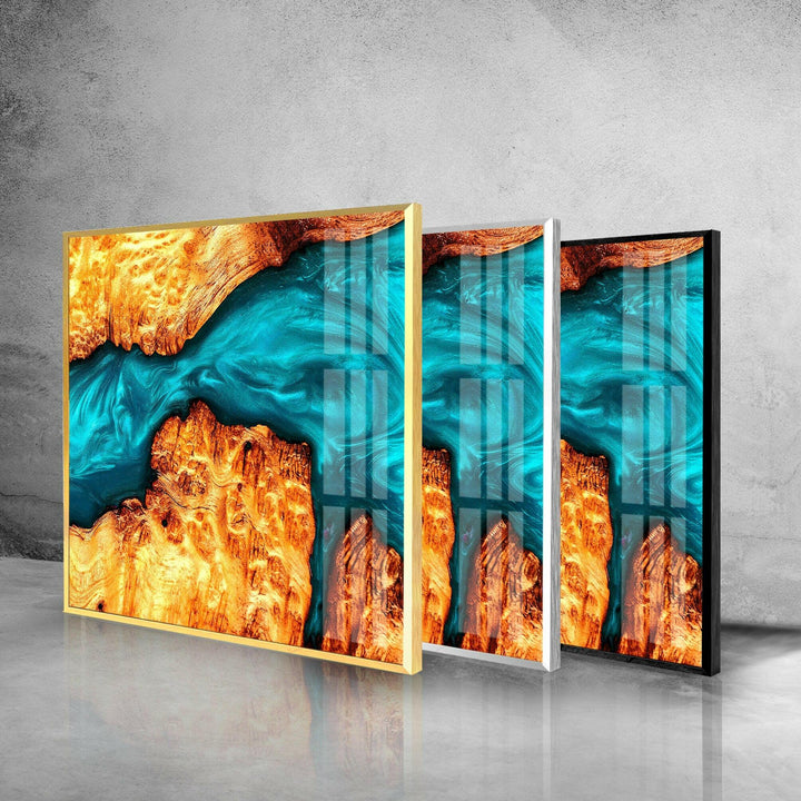 Epoxy Wall Decor Abstract Glass Wall Art Glass Printing Wall Art, Print photos on glass
