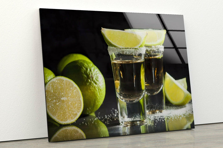 Tequila Shots Glass Wall Art, glass pictures for Wall, glass prints wall art