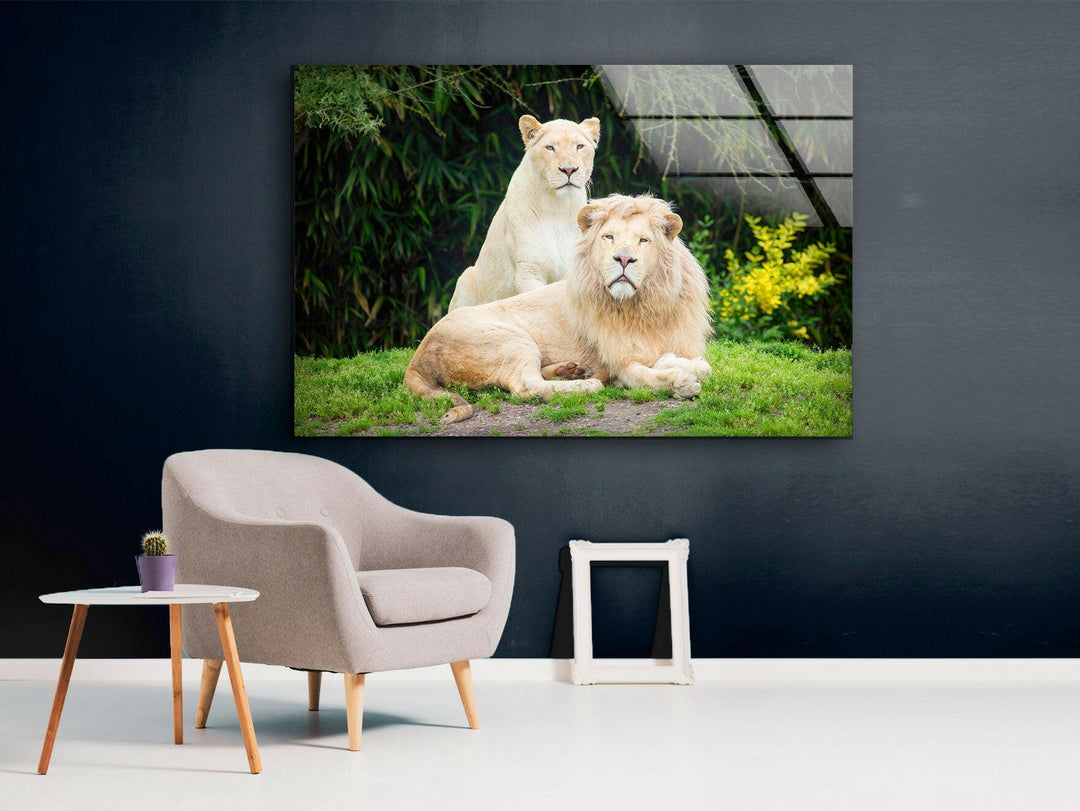 Lion Family Glass Wall Art art glass wall art, glass wall art pictures