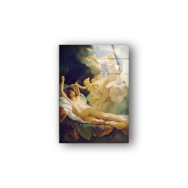 Morpheus and Iris Mythology Vintage Tempered Glass Wall Art - MyPhotoStation