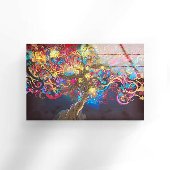 3D Stunning Abstract Art Glass Wall Art