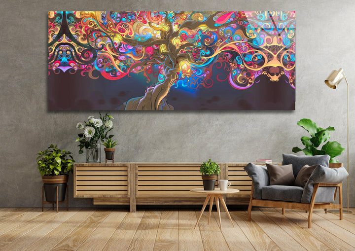 3D Stunning Abstract Art Glass Wall Art