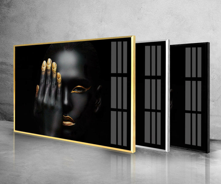 African Black Woman Tempered Glass Wall Art - MyPhotoStation