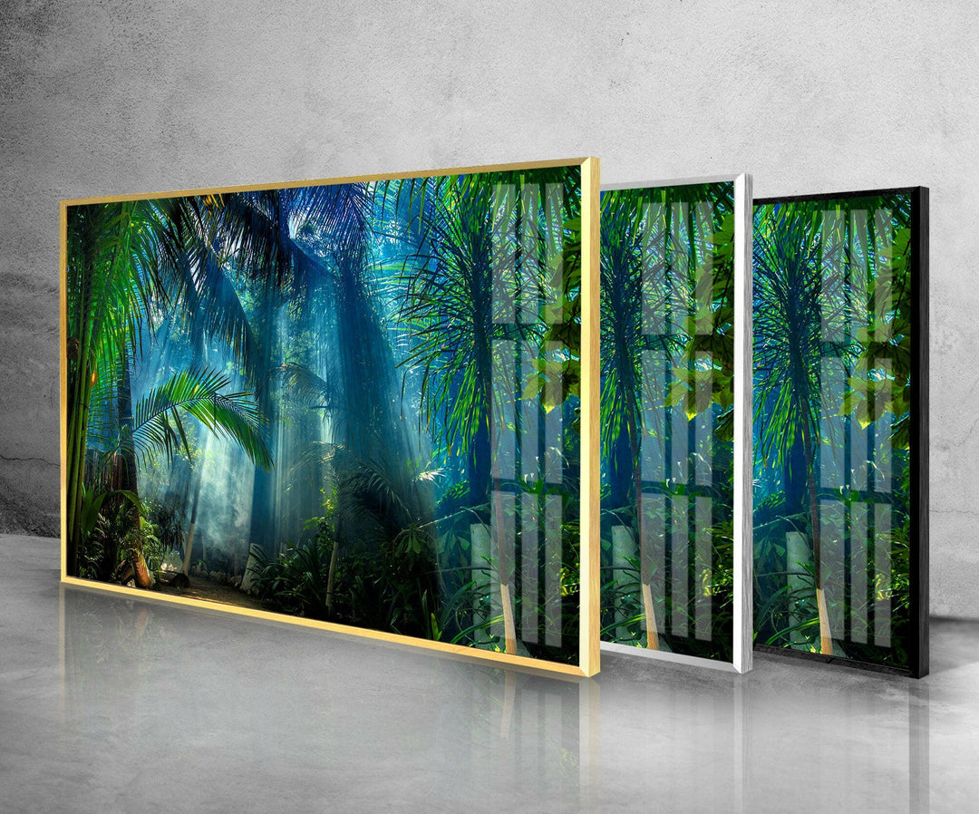 Amazon Rainforest Glass Wall Art custom glass photo prints, large glass prints