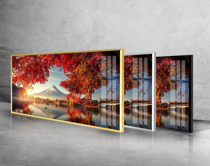 Fuji Mountain Glass Wall Art, glass image printing, glass prints from photos