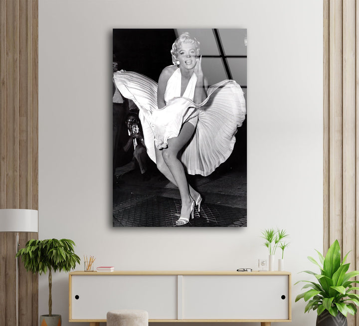 Marilyn Monroe Portre Glass Wall Art photo print on glass, prints on glass wall art
