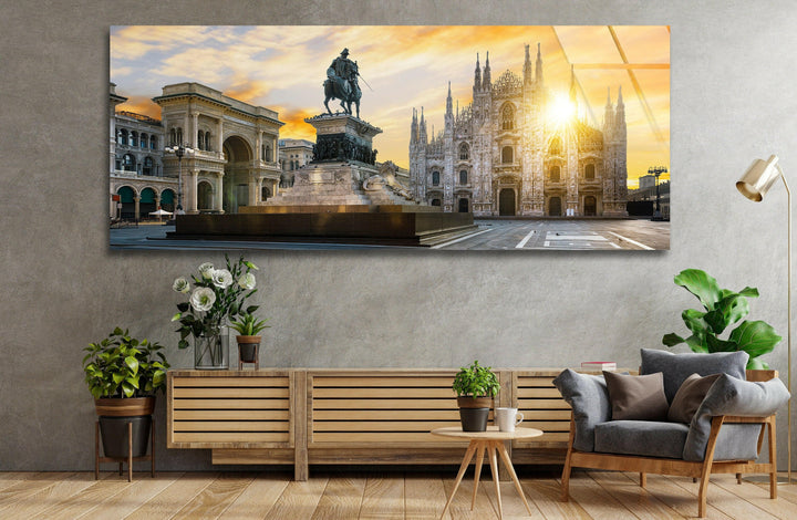 Milan Duomo Cathedral Glass Wall Art, glass photo prints, glass picture prints