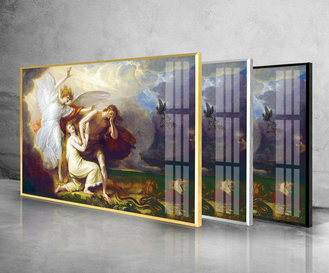 Expulsion of Adam and Eve from Paradise Tempered Glass Wall Art - MyPhotoStation