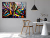Stained Graffiti Glass Wall Art, glass pictures for Wall, glass prints wall art