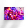 Pink Abstract Tempered Glass Wall Art