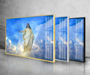 Jesus on Heaven Glass Wall Pictures | Artistic Wall Decor