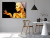 Gold Glitter Woman Tempered Glass Wall Art - MyPhotoStation