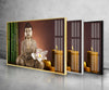 Buddha with Flower Glass Wall Art for Home Decor