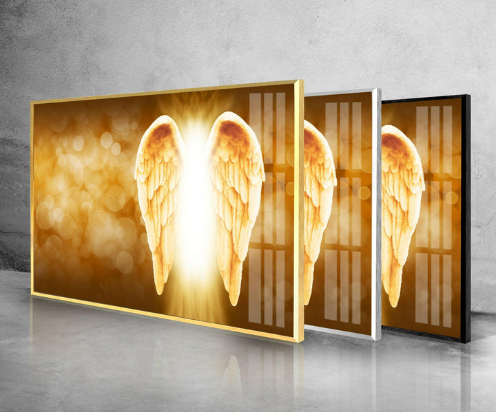 Angel Wings Glass Wall Art