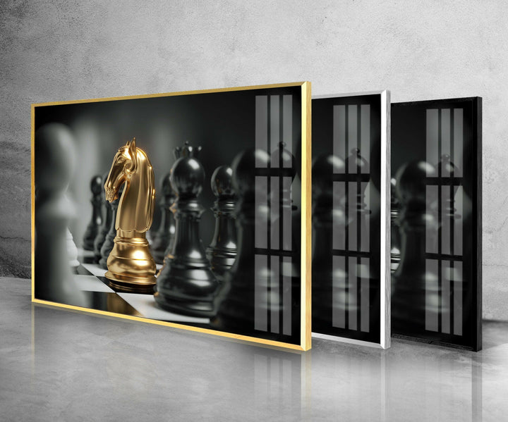 Game of Chess Tempered Glass Wall Art - MyPhotoStation