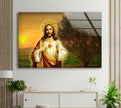 Sacred Heart of Jesus Print on Glass Designs