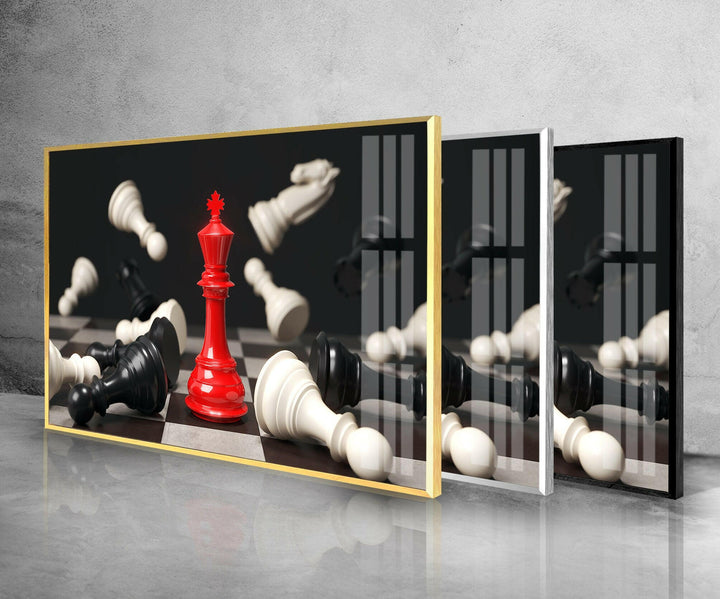 Game of Chess Tempered Glass Wall Art - MyPhotoStation