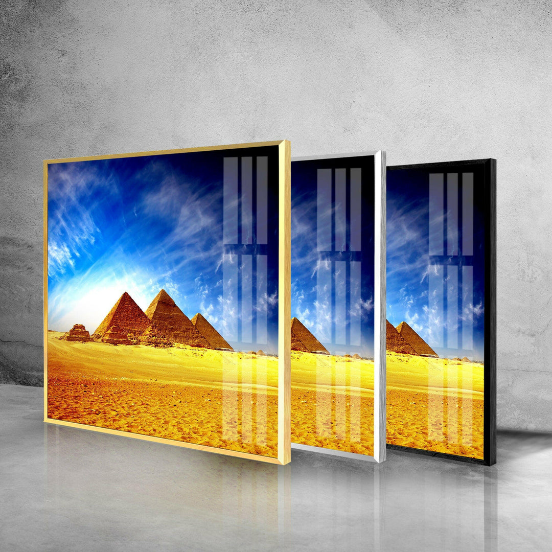 Giza Necropolis Glass Wall Art