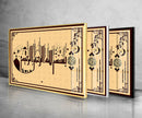 Calligraphy Style Design Glass Wall Artwork | Custom Wall Decor