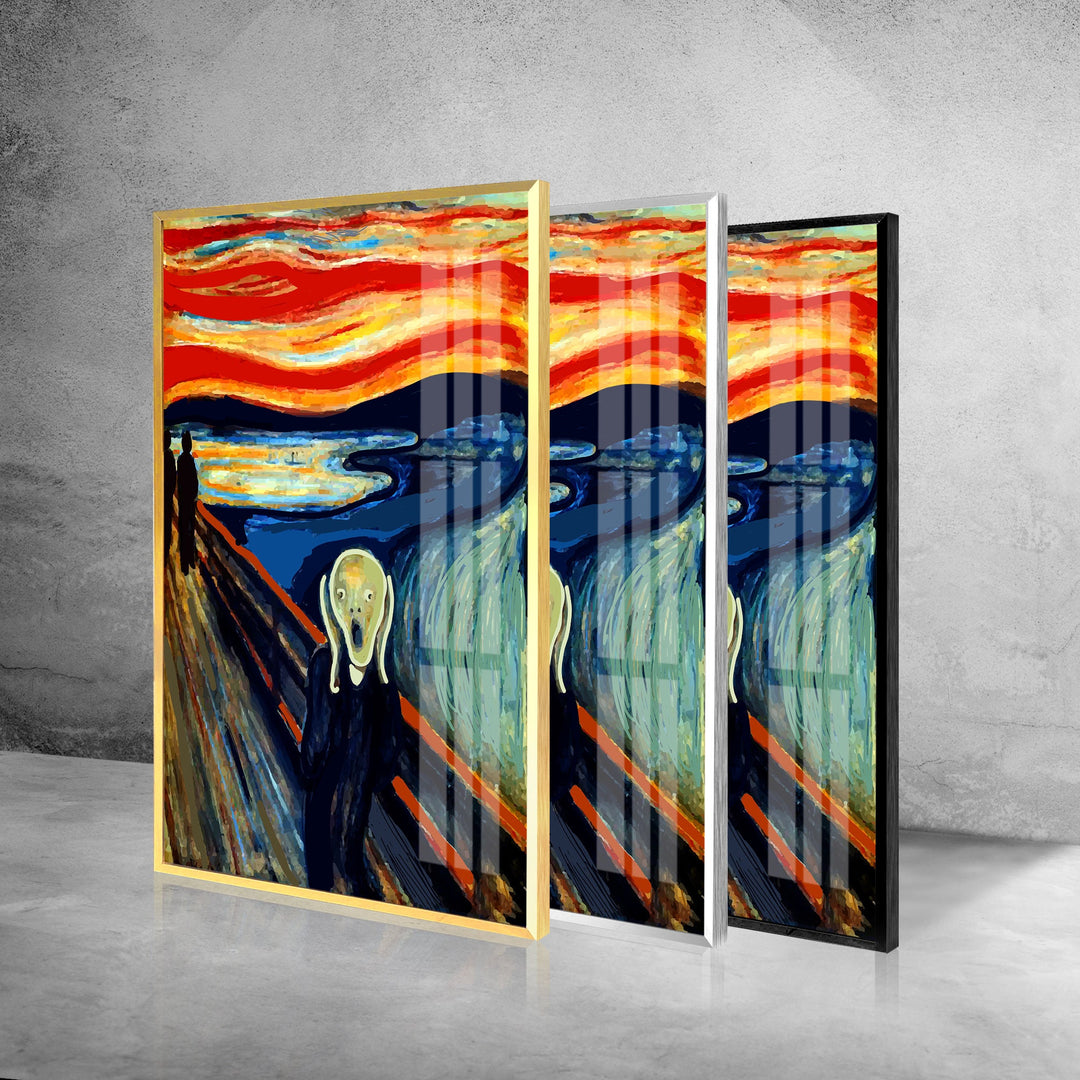 Edvard Munch The Scream Elegant Glass Art Painting Collections