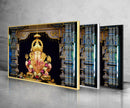 Hindu Lord Ganesha Tempered Glass Wall Art - MyPhotoStation