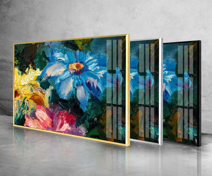 Claude Monet Abstract Glass Wall Art glass pictures for Wall, glass prints wall art