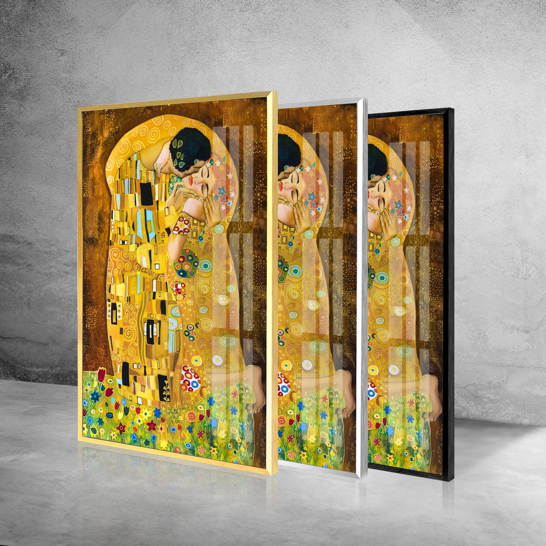 Gustav Klimt The Kiss Glass Photo Prints for Walls