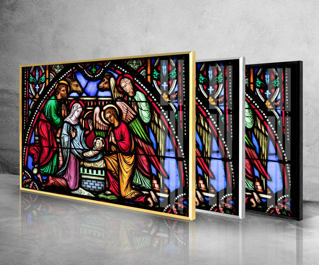 Christ Window Modern Glass Wall Art Decor