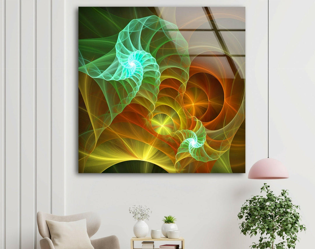 Decorative Colorful Abstract Glass Wall Art glass photo prints, glass picture prints
