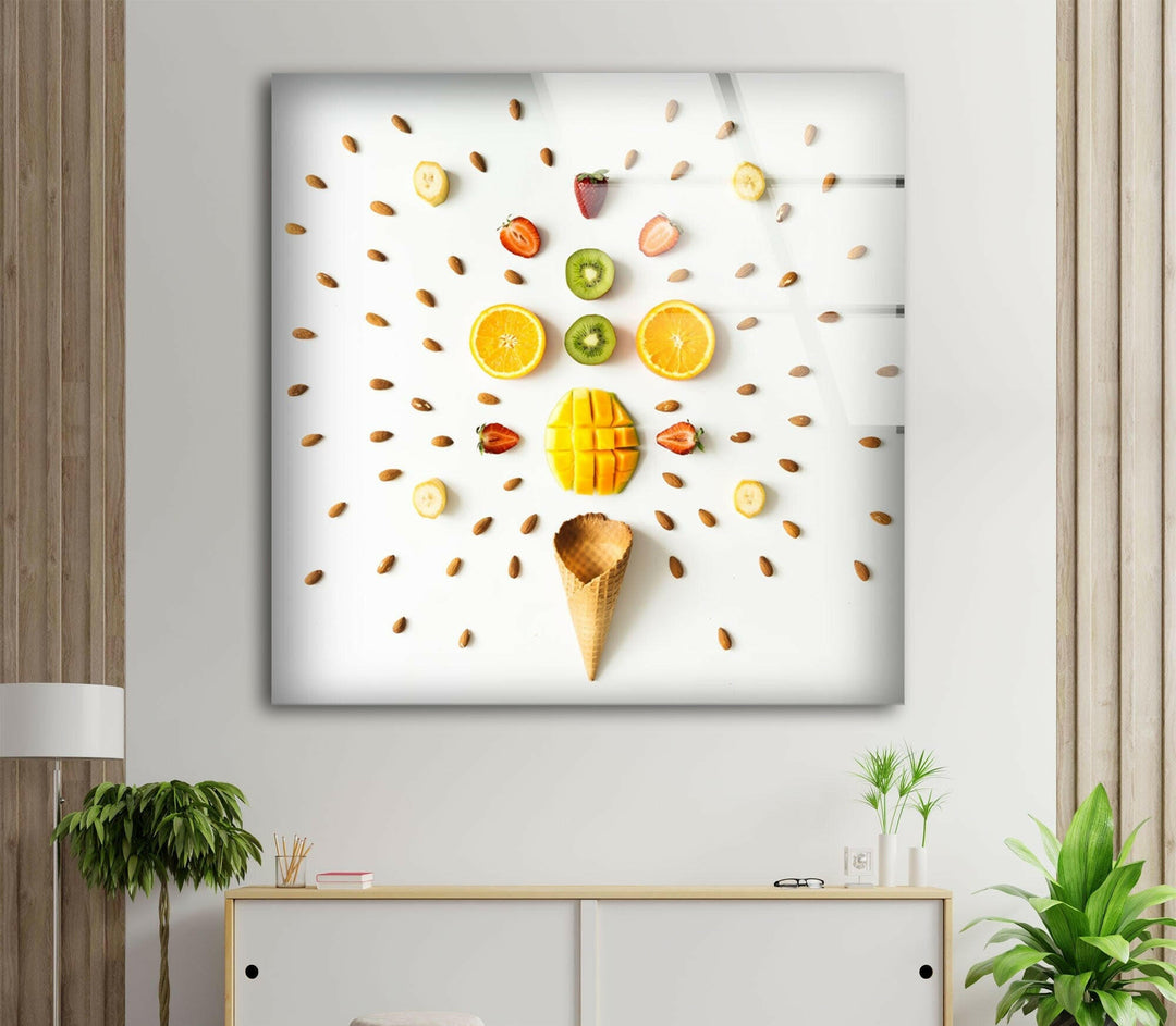 Colorful Fruits Glass Wall Art, glass image printing, glass prints from photos