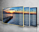 Sea View Tempered Glass Wall Art