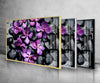 Orchid and Stones Tempered Glass Wall Art