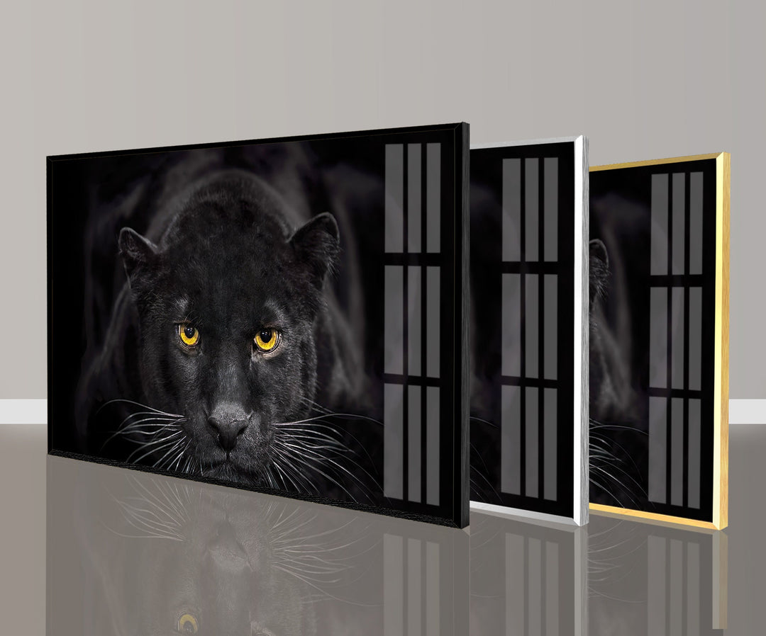 Black Panther Glass Wall Art glass image printing, glass prints from photos