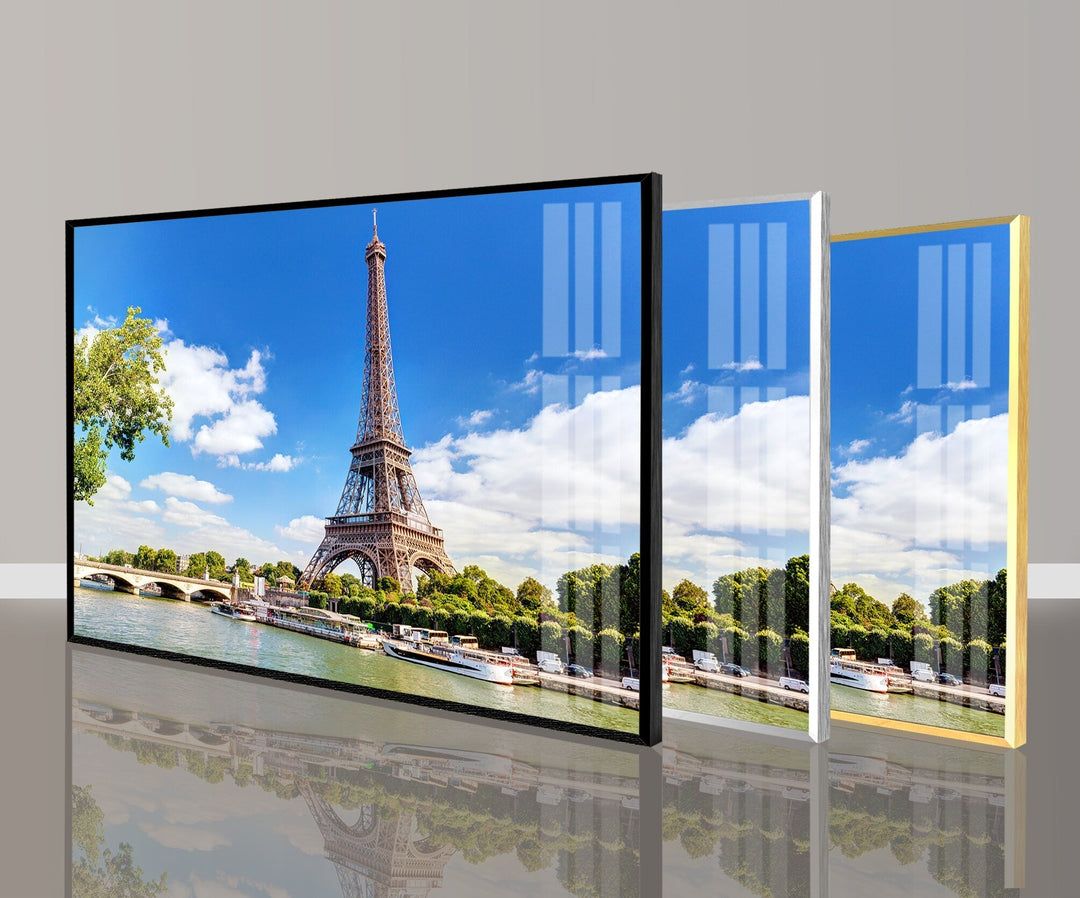 Eiffel Tower France Paris Glass Wall Art, custom glass pictures, glass art prints