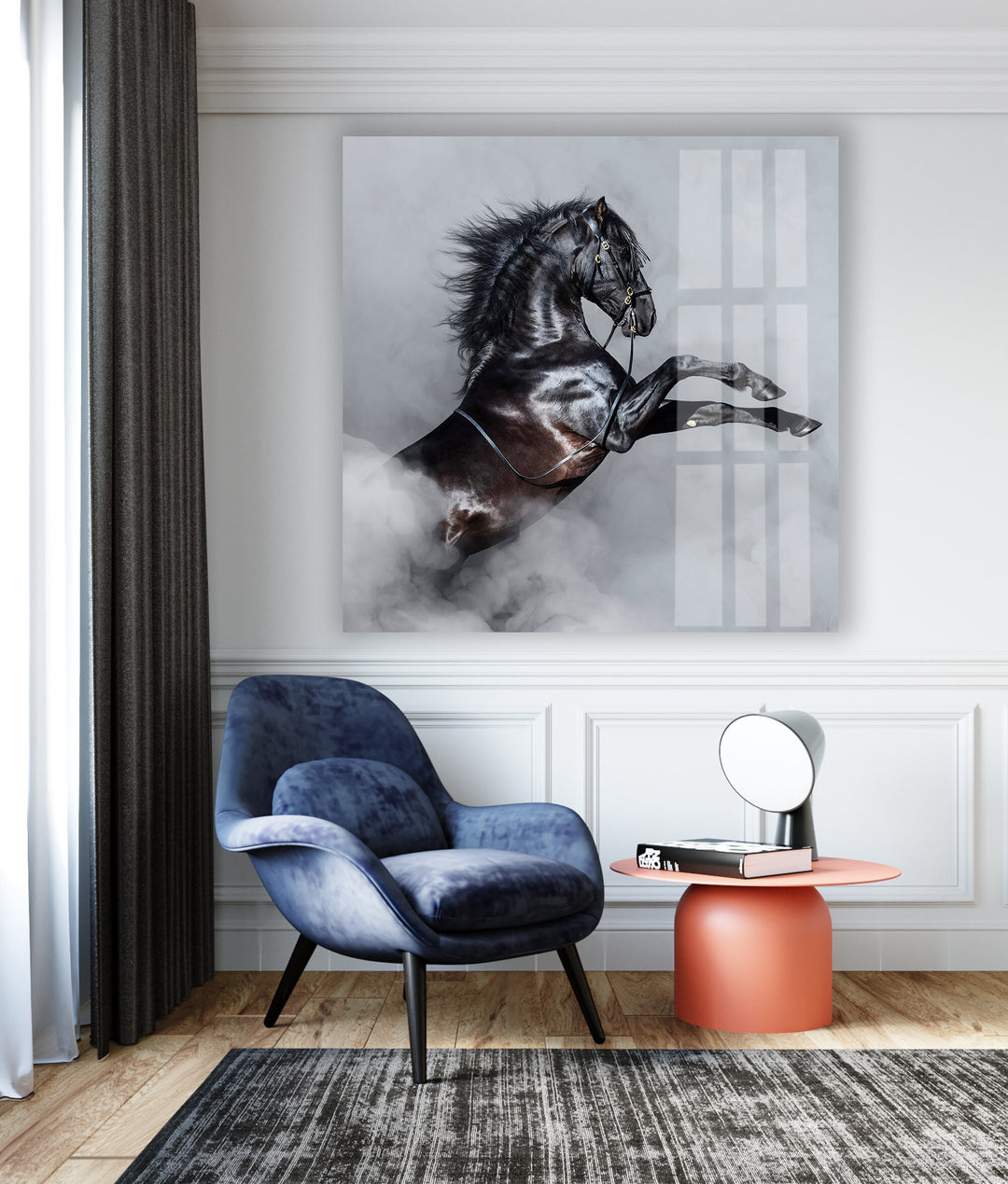 Imposing Horse Glass Wall Art art glass wall art, glass wall art pictures