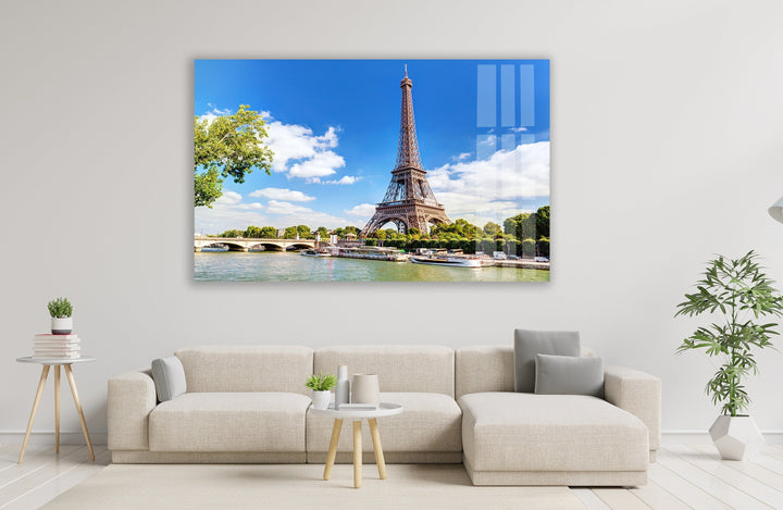 Eiffel Tower France Paris Glass Wall Art, Glass Printing Wall Art, Print photos on glass