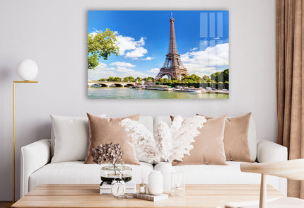 Eiffel Tower France Paris Glass Wall Art