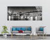 New York Bridge Panoramic Tempered Glass Wall Art