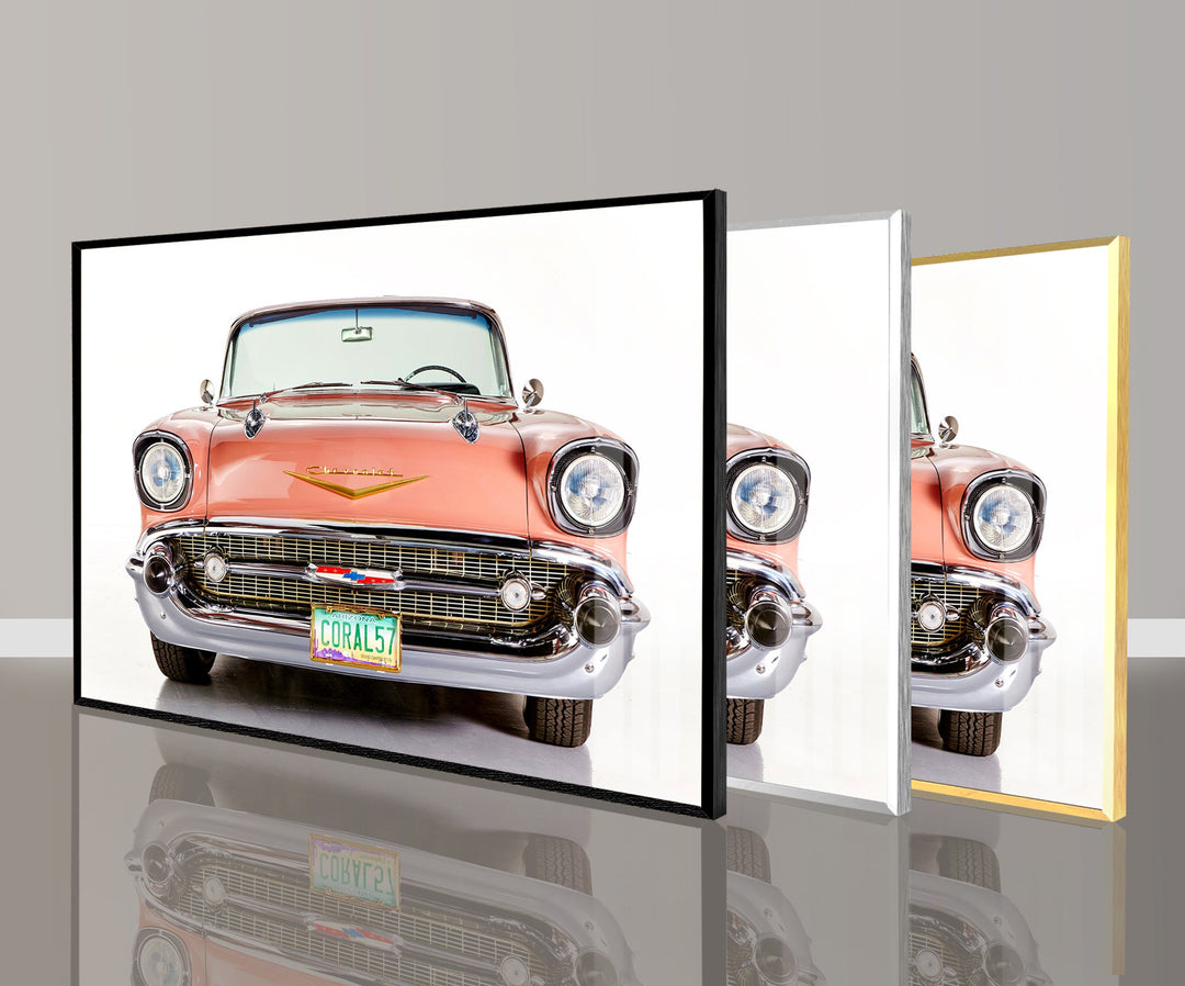 Old Car Vintage Tempered Glass Wall Art - MyPhotoStation