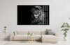 Lion Tempered Glass Wall Art
