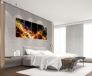 Dark Lighting Tempered Glass Wall Art