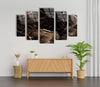 Black Marble Tempered Glass Wall Art