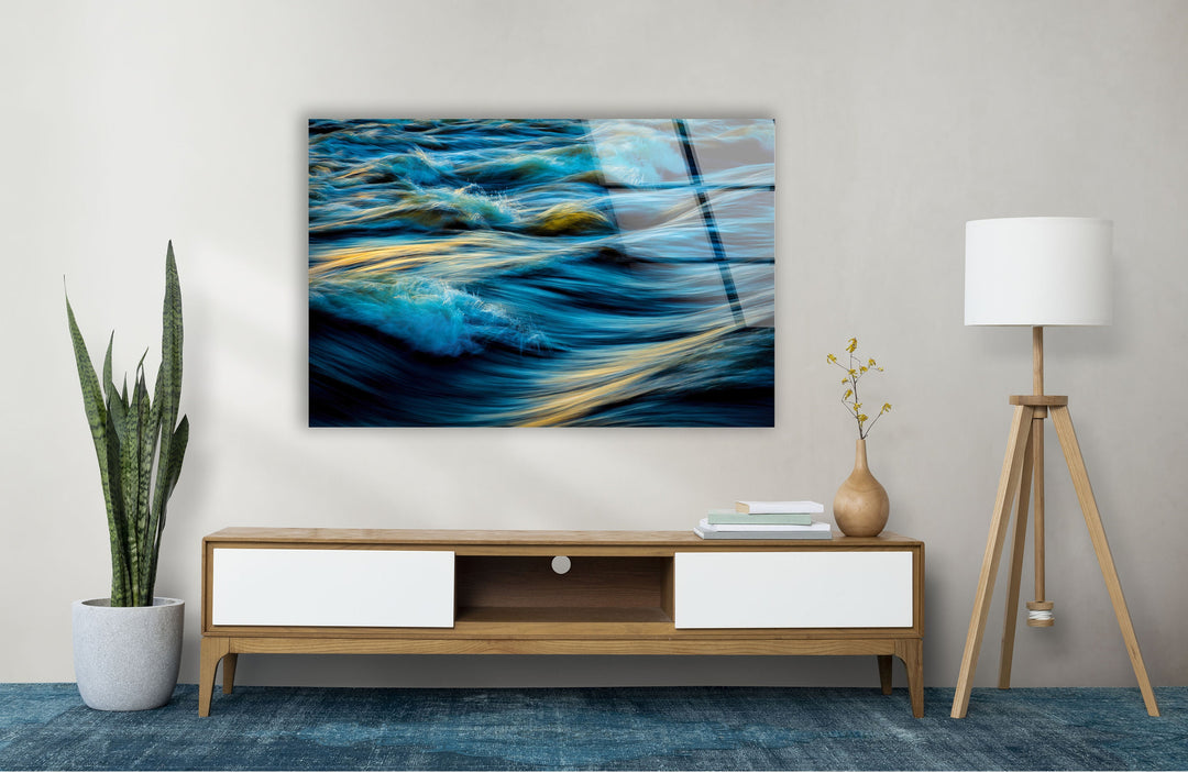 Ocean Waves Glass Wall Art large glass photo prints, glass wall photos