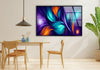 Abstract Organic Floral Glass Wall Art, large glass photo prints, glass wall photos