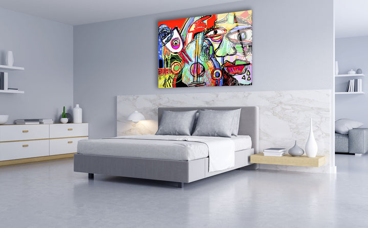 Picasso Art Glass Wall Art | Custom Glass Pictures