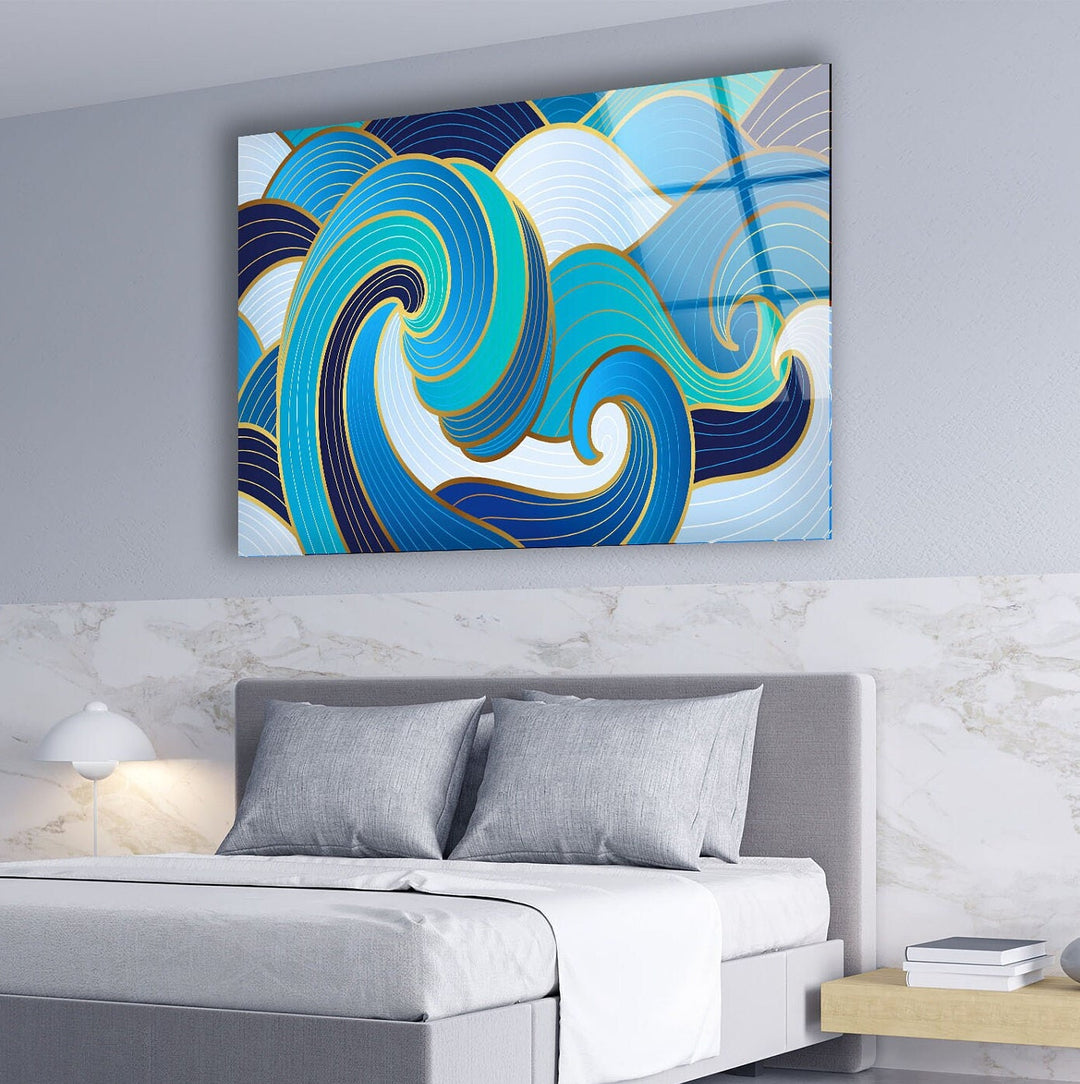 Abstract Tempered Glass Wall Art - MyPhotoStation